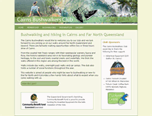 Tablet Screenshot of cairnsbushwalkers.org.au